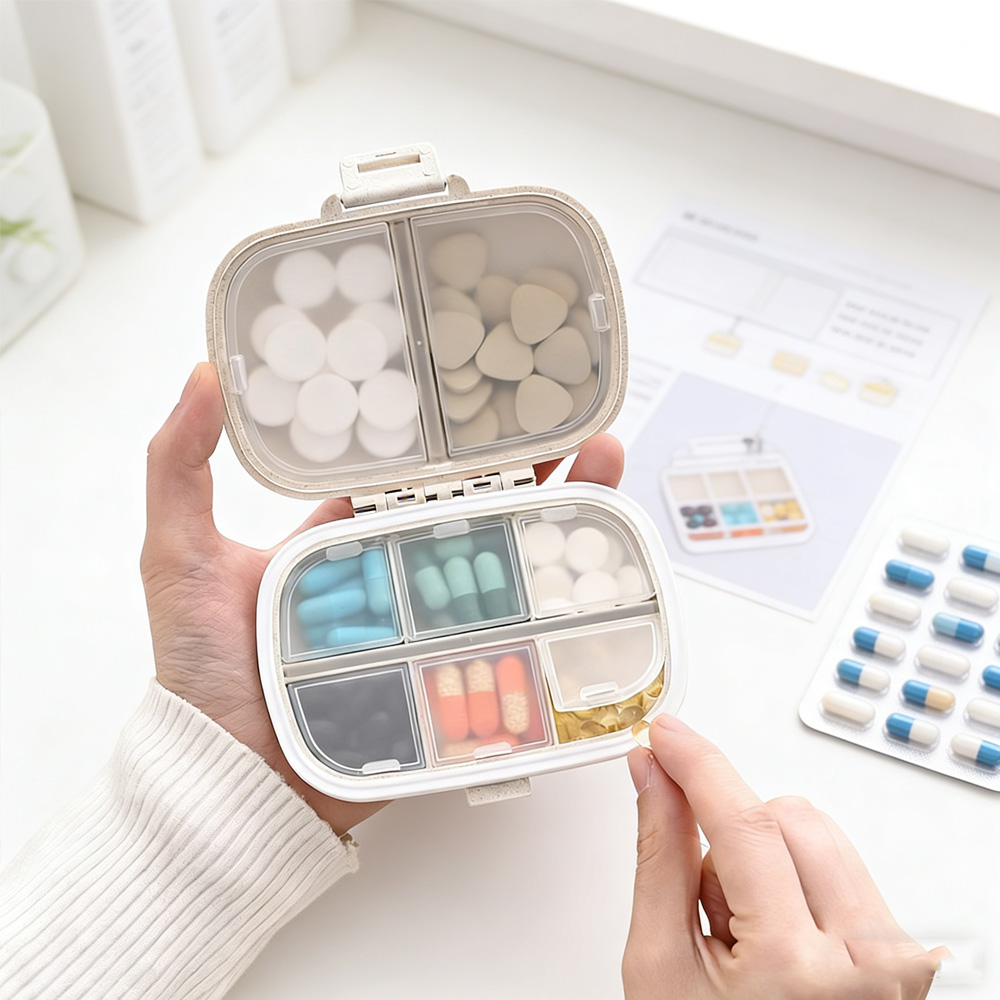 Stationery - Draagbare medicijnopbergdoos Wekelijkse pilorganizer EHBO-doos Kantoorbenodigdheden