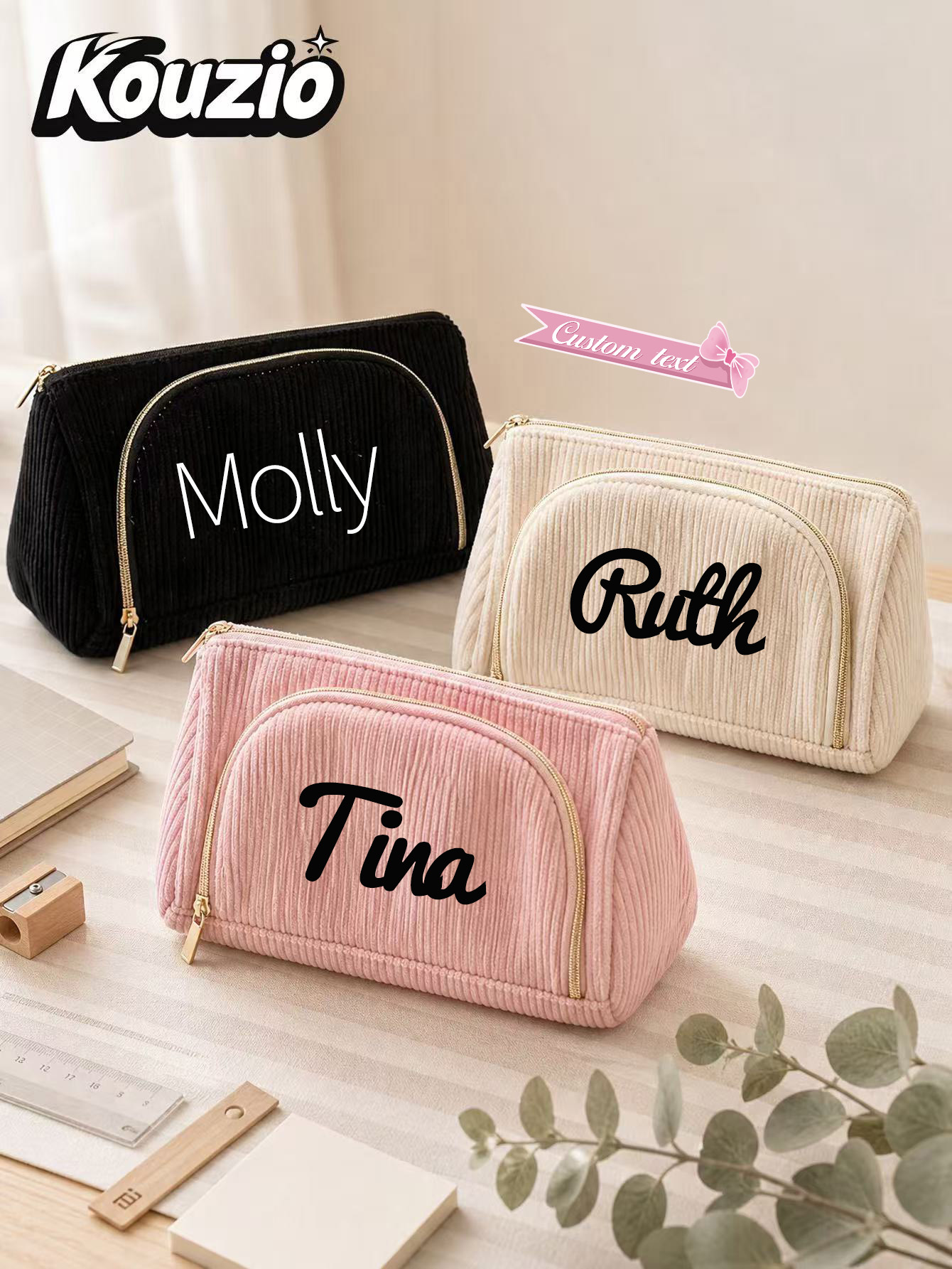 Stationery - Op maat gemaakte etui van corduroy