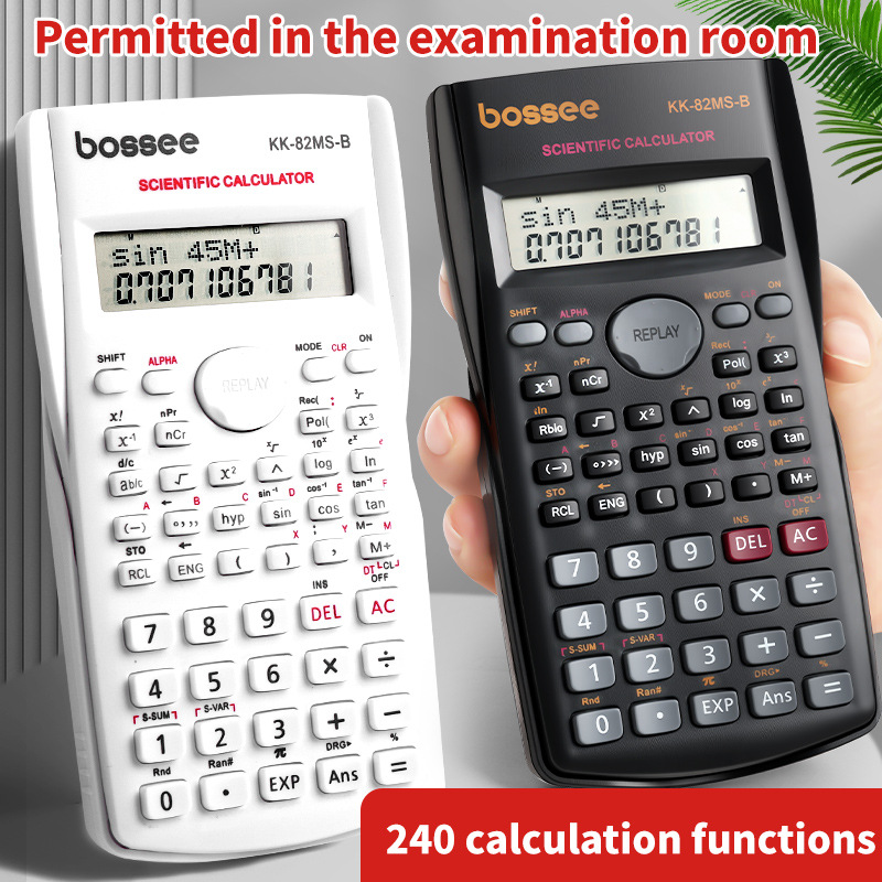 Scientific Calculator For Secondary School - Wetenschappelijke rekenmachine met 240 functies, 12