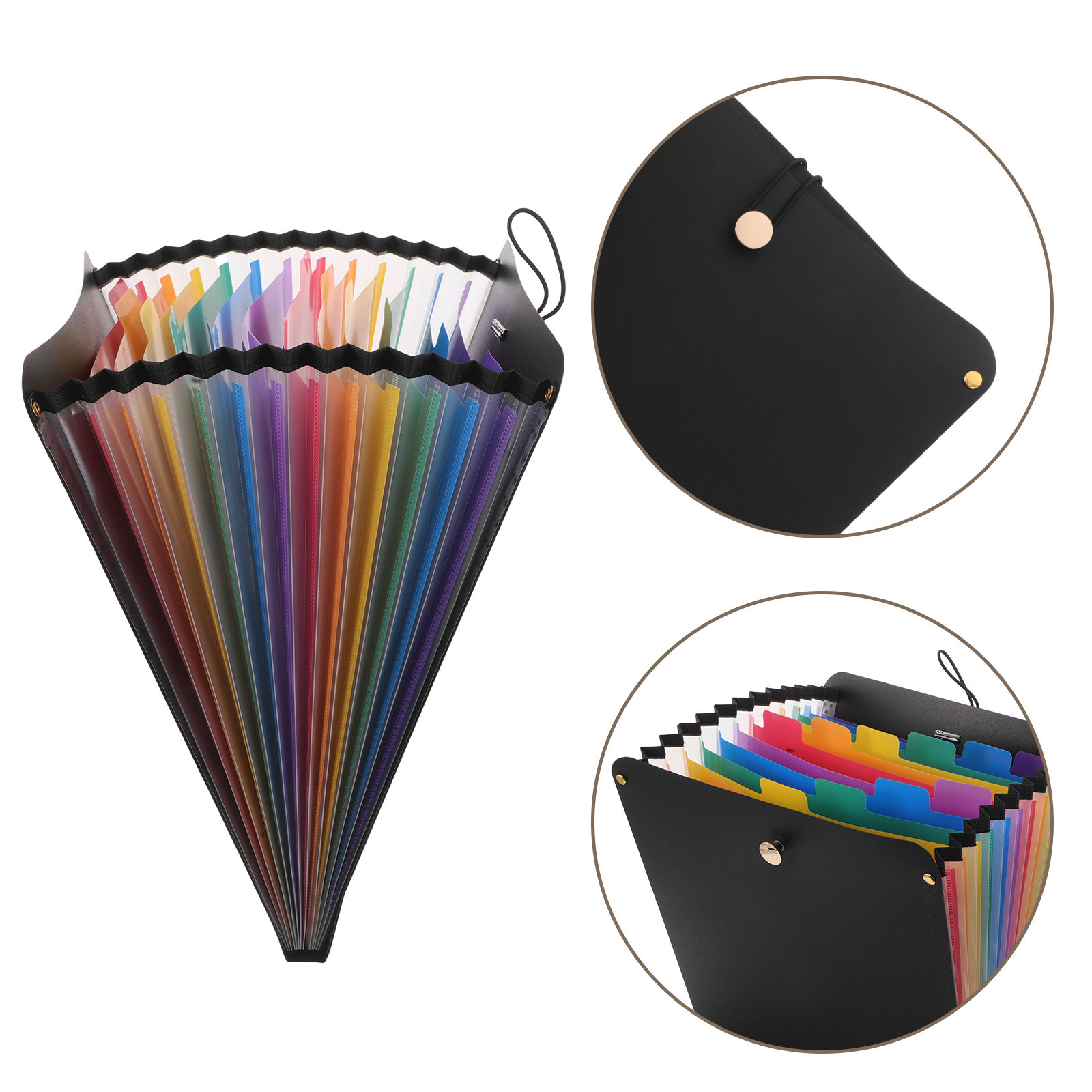 Expandable Accordion File Folder 13 Pockets - A4-organizer met 13 vakken, een uitklapbare