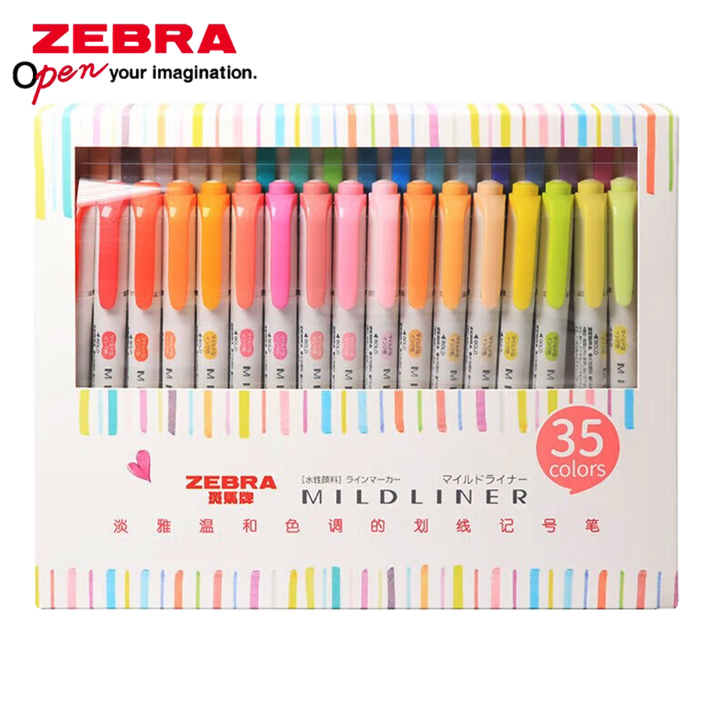 35-kleuren ZEBRA Mildliner Hig - Pastel Highlighter Set Double Ended recensie en prijs