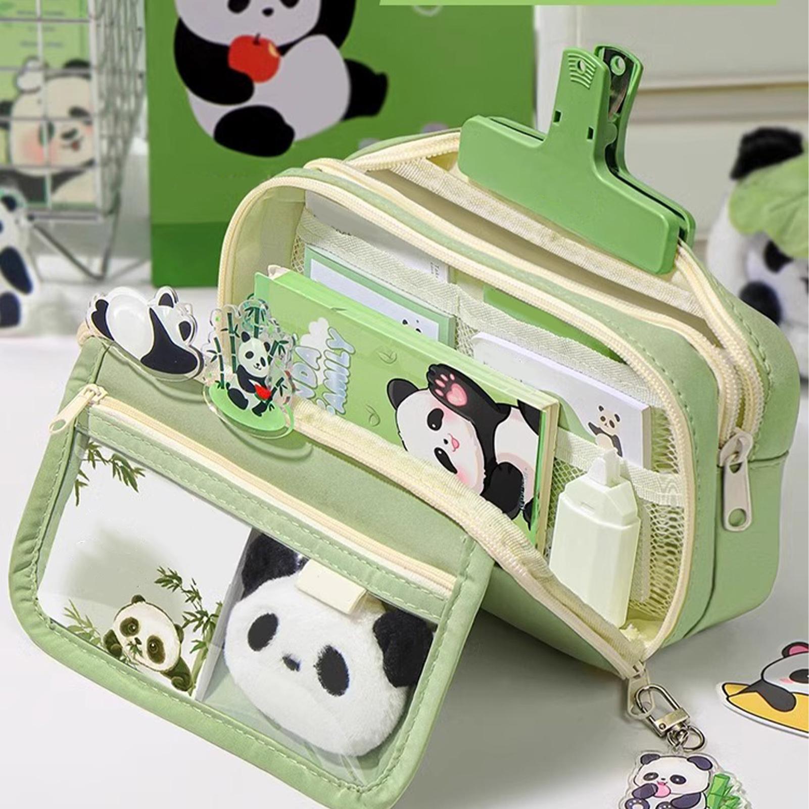 Esthetische etui Panda etui Gr - Aesthetic Large Pencil Case Pouch recensie en prijs