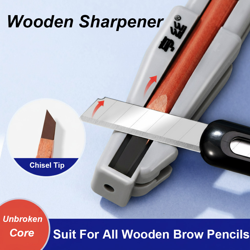 Houten wenkbrauw puntenslijper - Stationery recensie en prijs