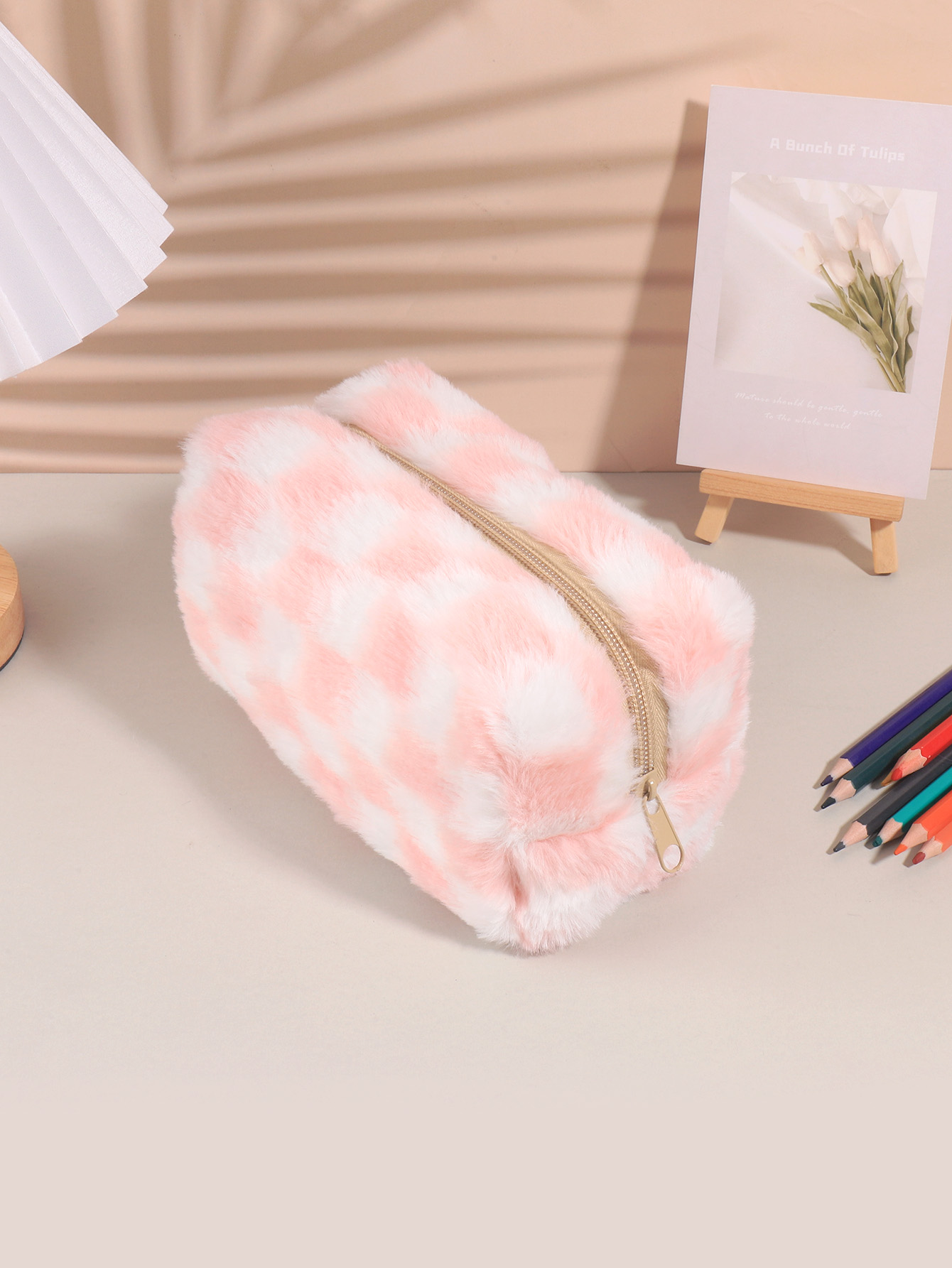 Leuke Koreaanse geruite etui,  - Aesthetic Large Pencil Case Pouch recensie en prijs