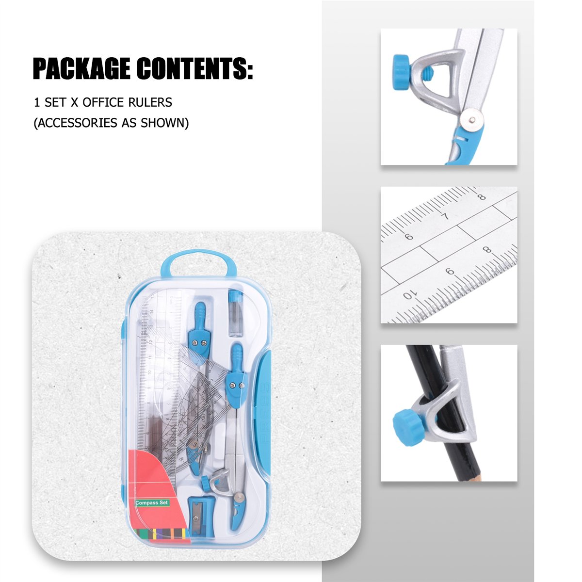 MALL Geometrie Passer Set 10-d - Math Geometry Set With Compass recensie en prijs