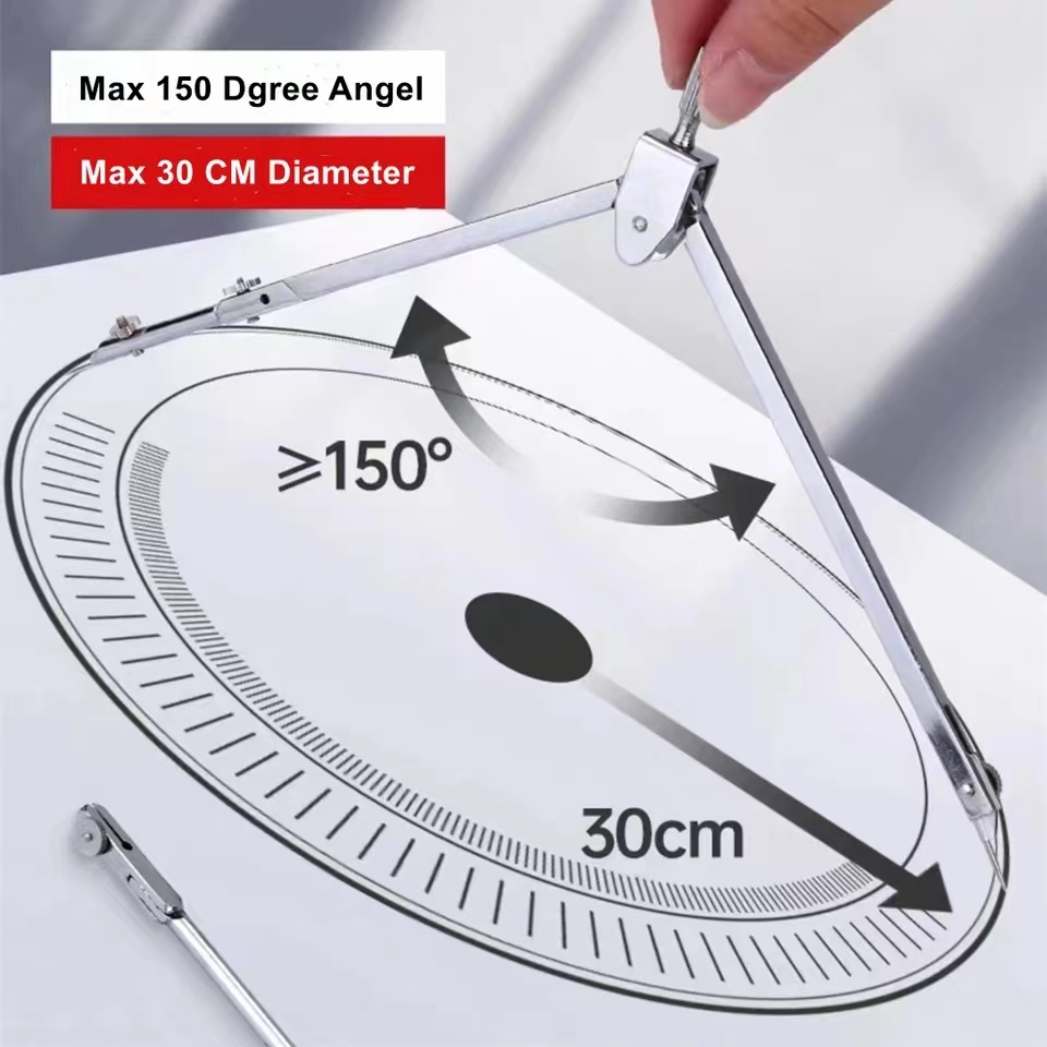 Roestvrijstalen tekenset Duurz - Math Geometry Set With Compass recensie en prijs