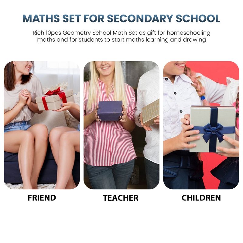 Superieure geometrie-set met 1 - Math Geometry Set With Compass recensie en prijs