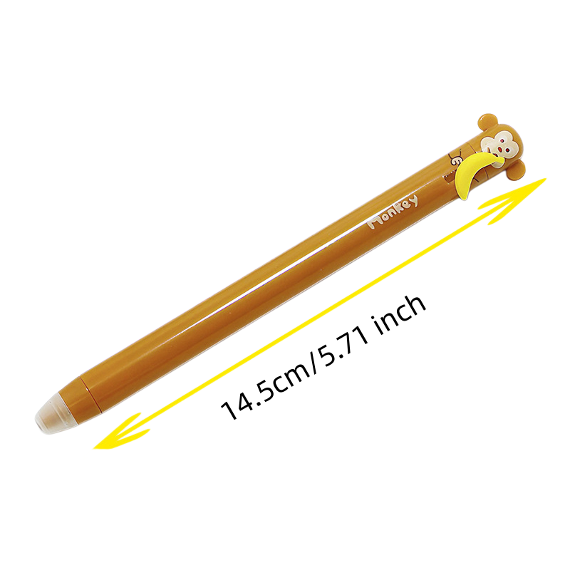 6-pack schattige cartoon diere - Retractable Eraser Pen Click recensie en prijs